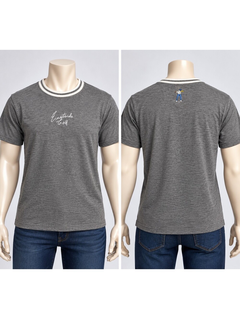 Eastside Golf Men's XL Gray Embroidered Golf T-Shirt